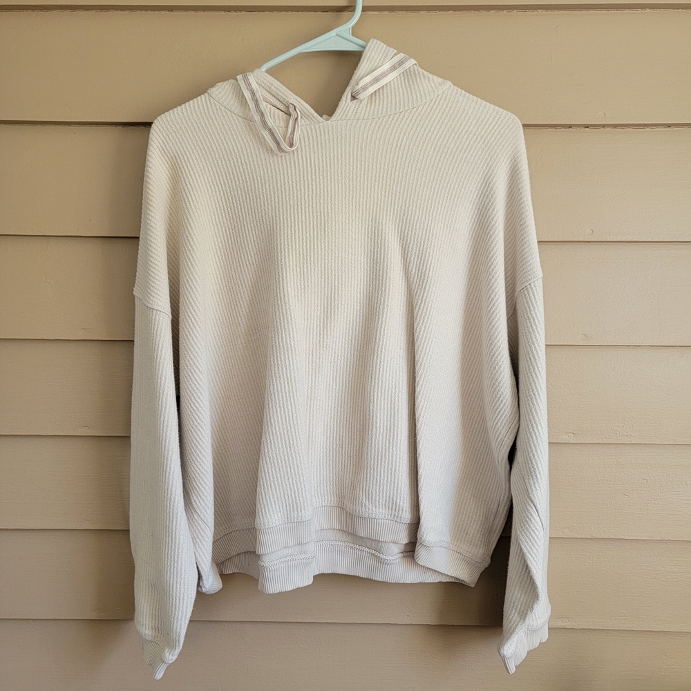 Aerie Lightweight Hoodie Sweater in Sand